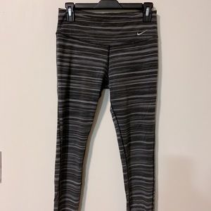 Nike Dri-Fit Grey Striped Leggings